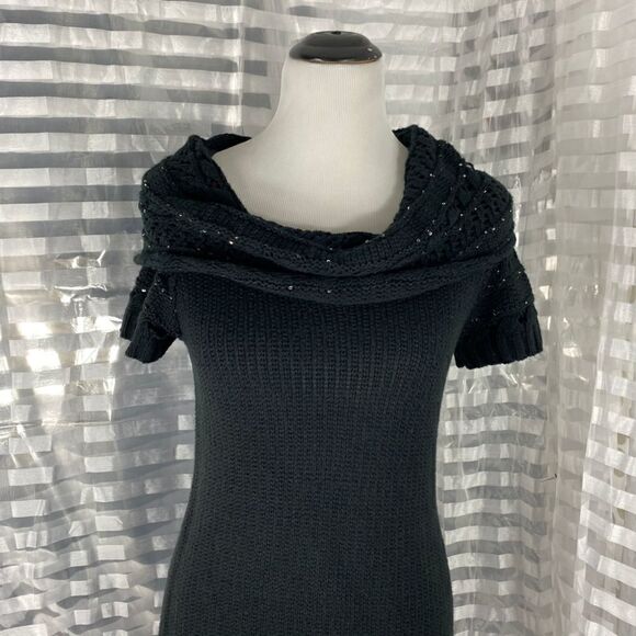 T/O Short Sleeve Cowl Neck Sweater - Picture 2 of 7